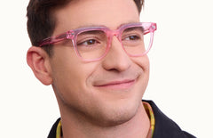 The Payton - Pink Glitter Clear - LifeStyle Thumbnail2 - Pair Eyewear
