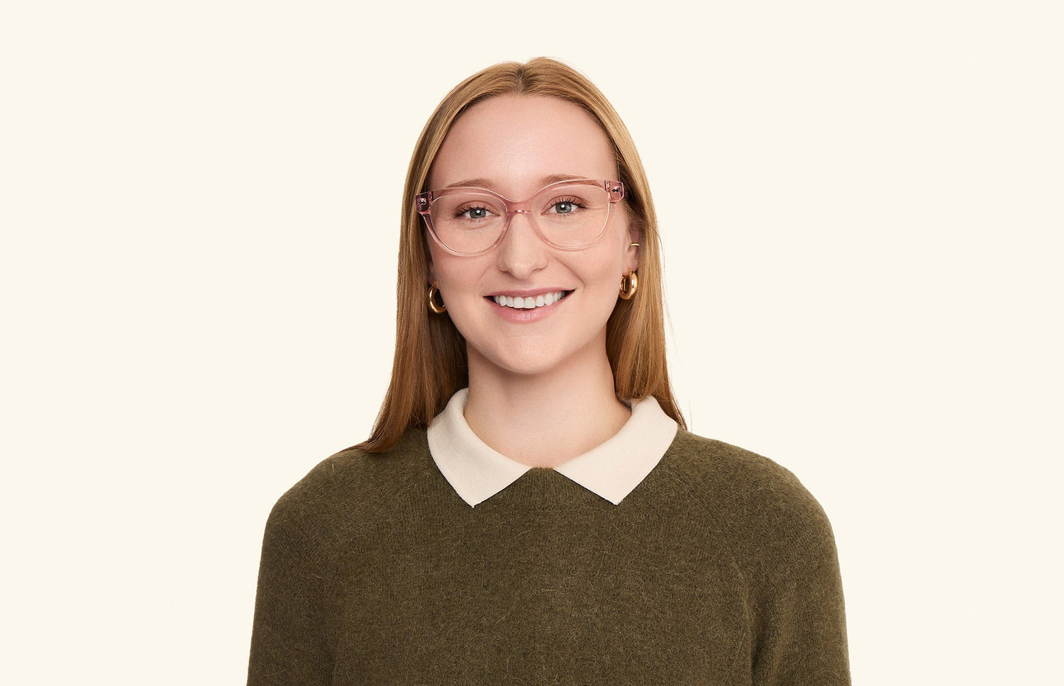 The Quinn - Pink Clear - LifeStyle1 - Pair Eyewear