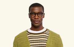 The Reese - Black Acetate Gold Metal - LifeStyle Thumbnail1 - Pair Eyewear