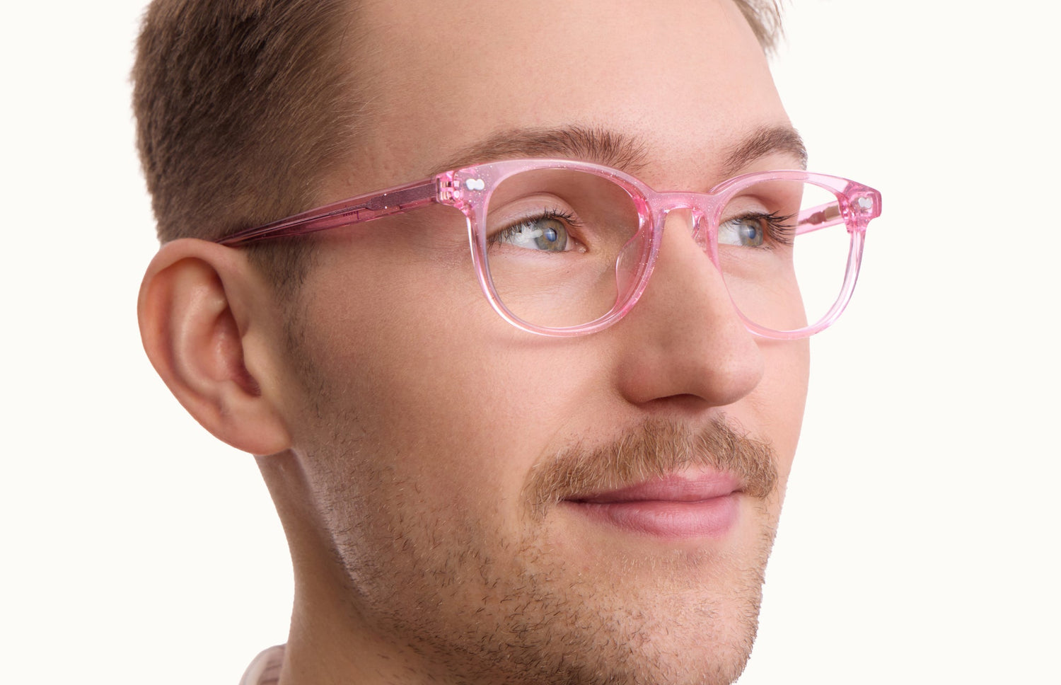 The Reese - Pink Glitter Clear - LifeStyle2 - Pair Eyewear