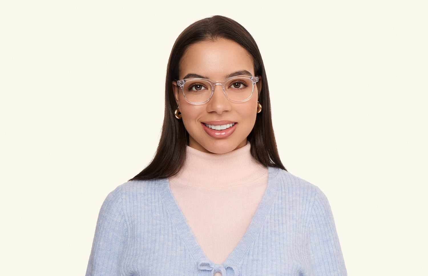 The Reese - Crystal Clear - LifeStyle1 - Pair Eyewear