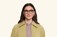 The Reese - Black Acetate Gold Metal - LifeStyle Thumbnail1 - Pair Eyewear