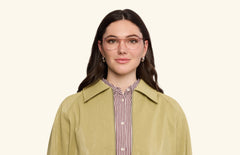 The Reese - Pink Clear Acetate Rose Gold Metal - LifeStyle Thumbnail1 - Pair Eyewear