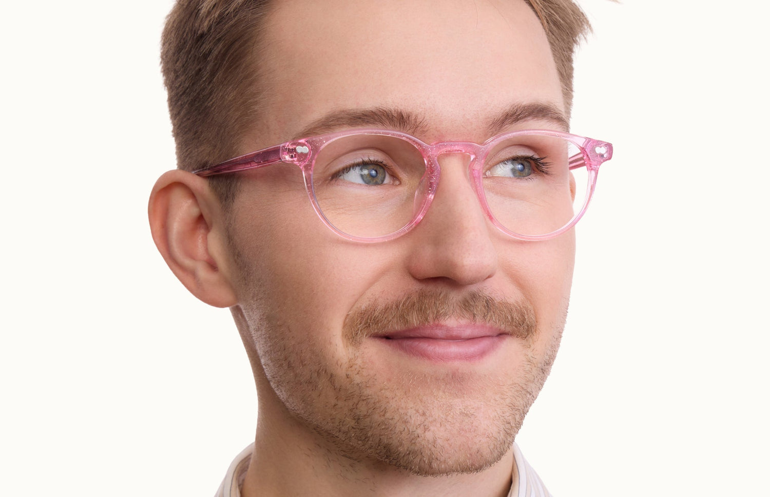 The Soto - Pink Glitter Clear - LifeStyle2 - Pair Eyewear
