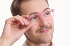 The Twain - Pink Glitter Clear - LifeStyle Thumbnail2 - Pair Eyewear