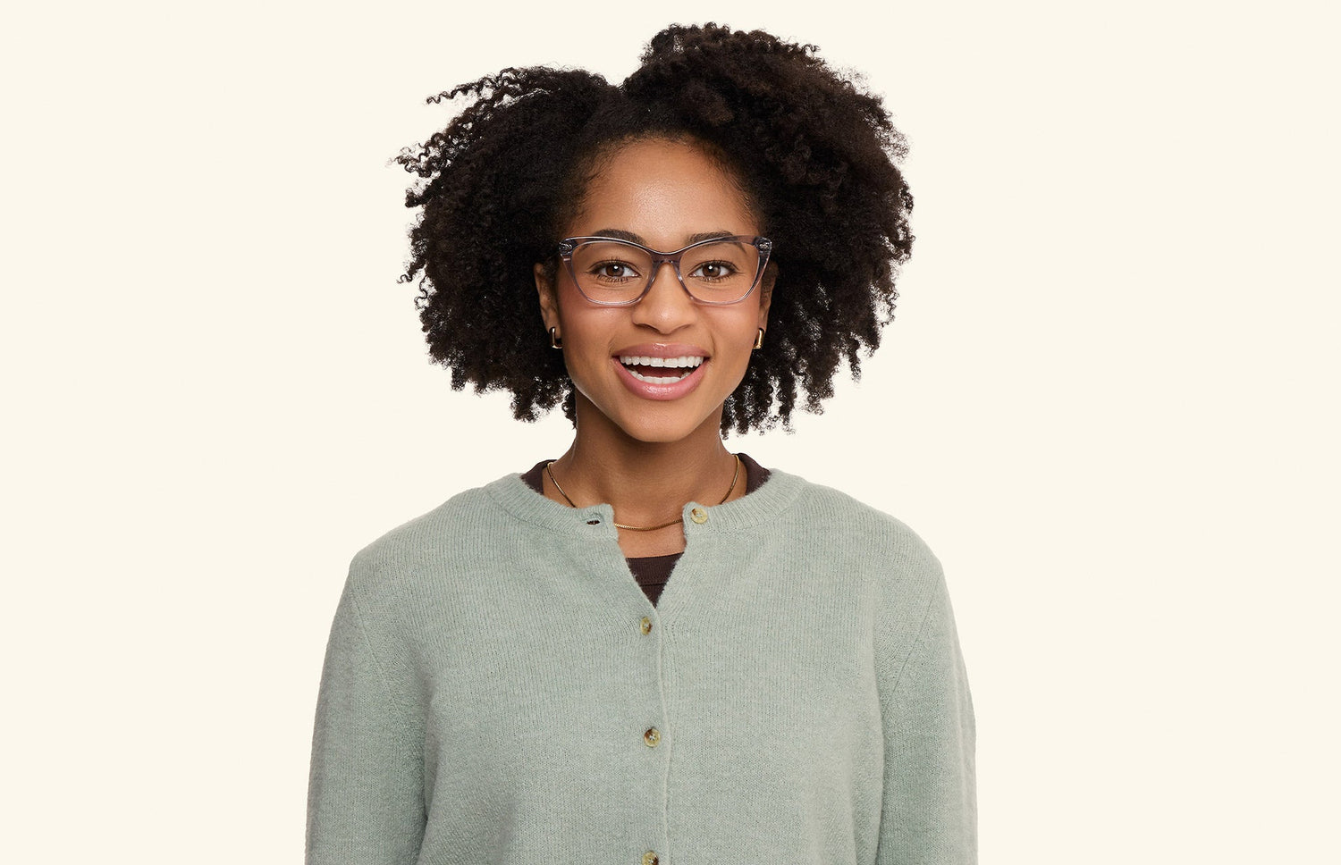 The Wanda - Gray Clear - LifeStyle1 - Pair Eyewear