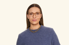 The Wanda - Honey Clear - LifeStyle Thumbnail1 - Pair Eyewear