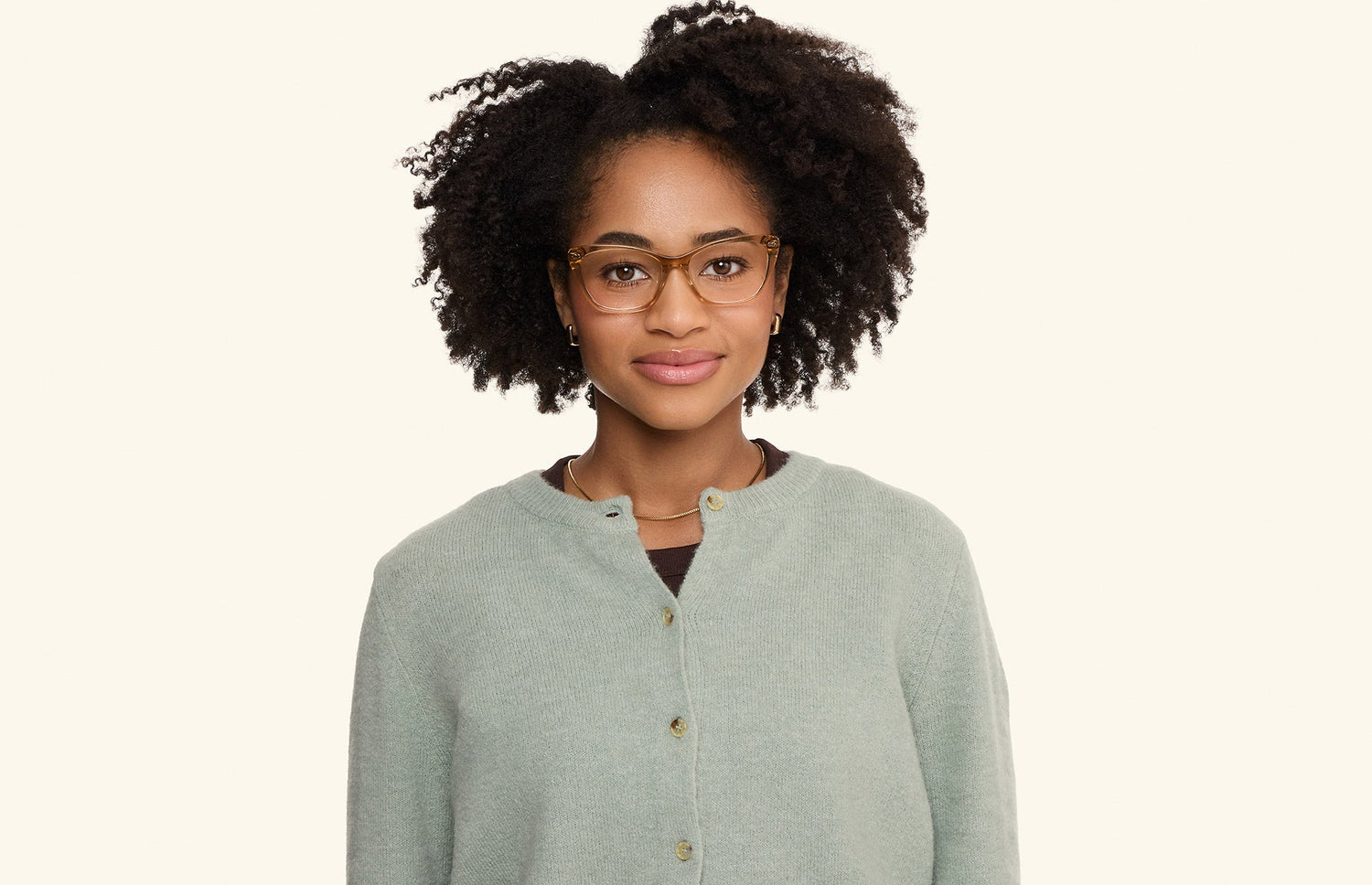 The Wanda - Honey Clear - LifeStyle2 - Pair Eyewear