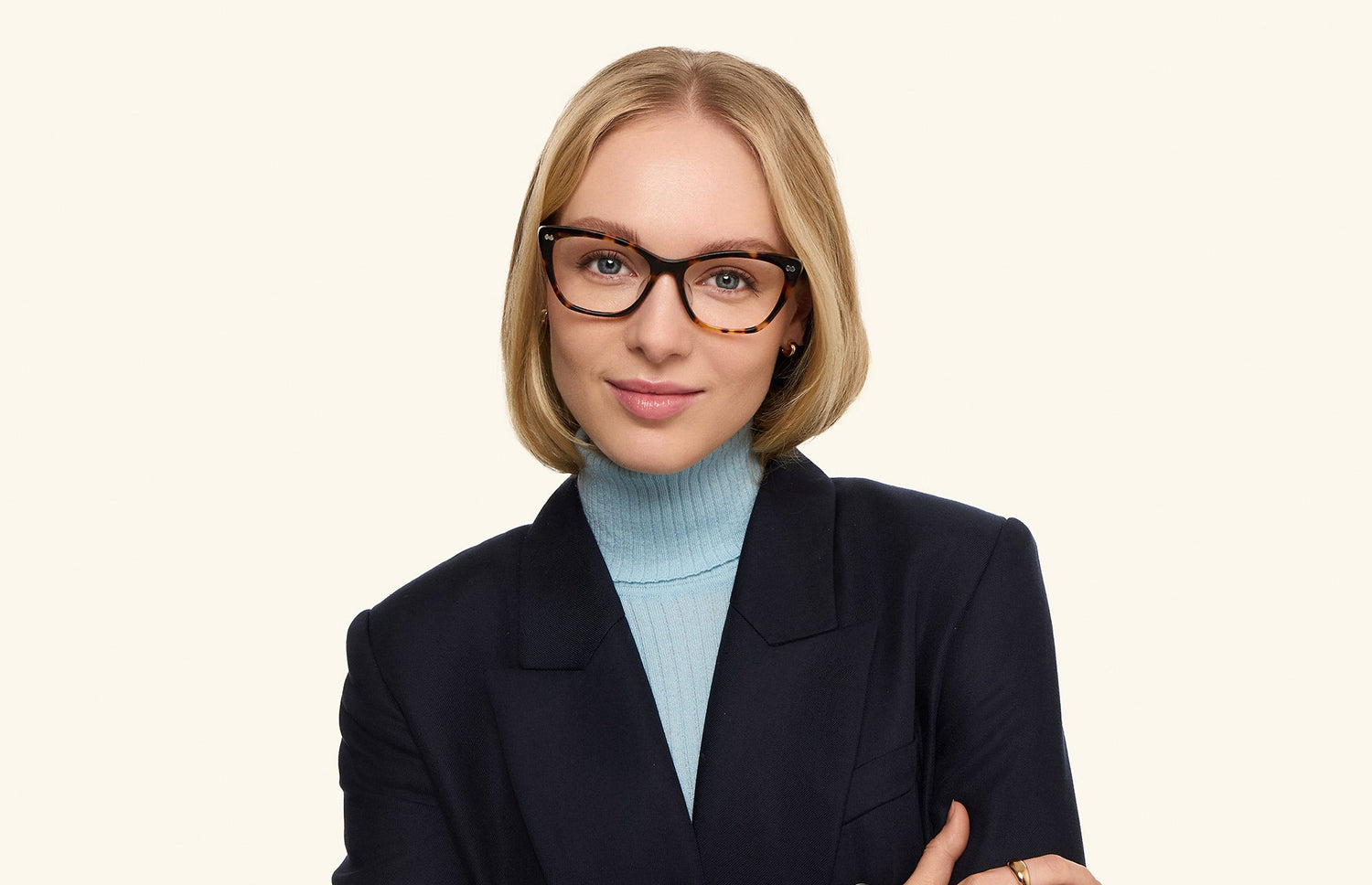 The Wanda - Tortoise Acetate Gold Metal - LifeStyle2 - Pair Eyewear