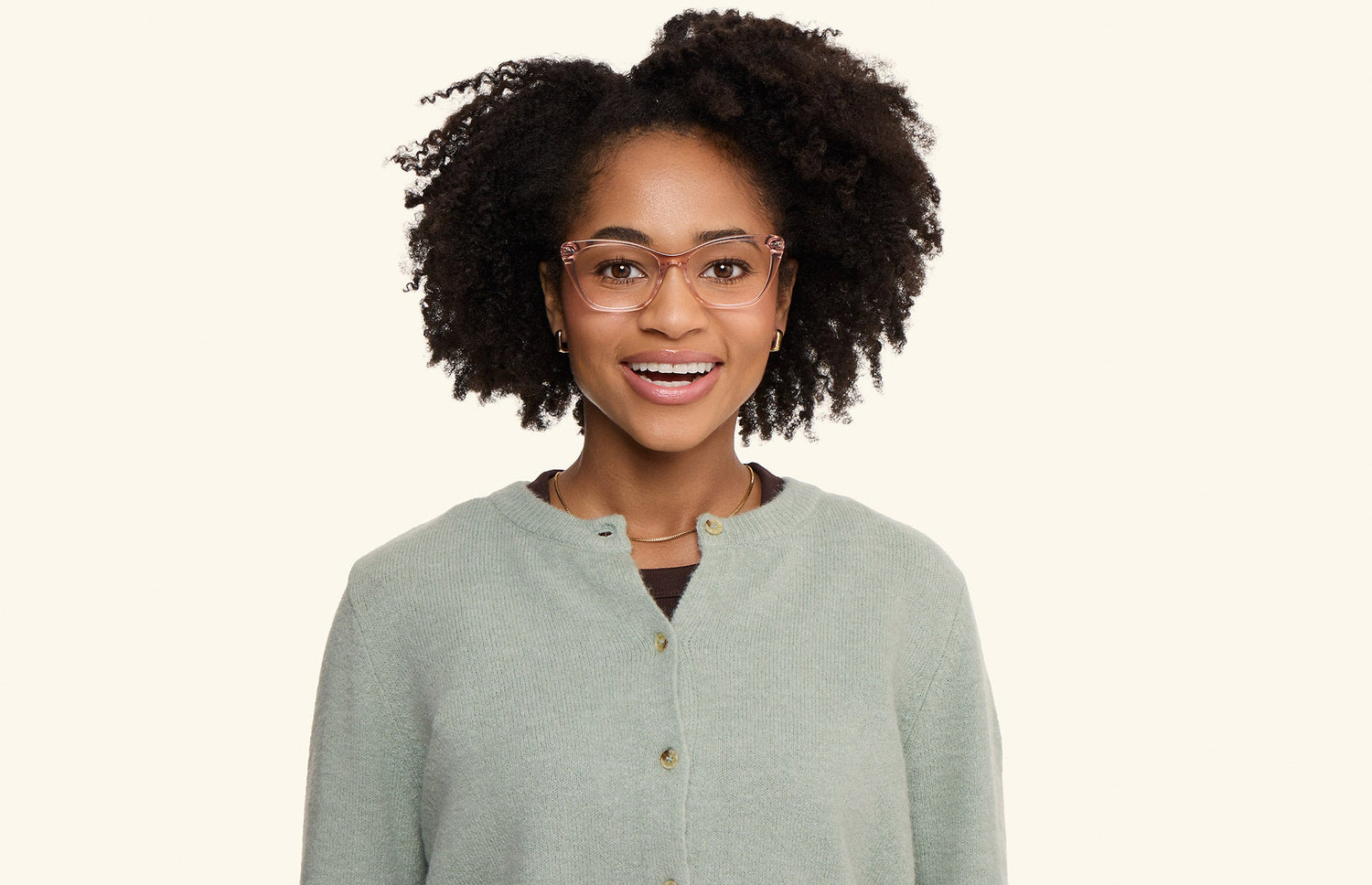 The Wanda - Pink Clear - LifeStyle3 - Pair Eyewear