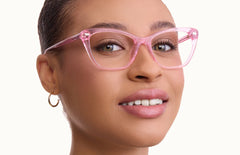 The Wanda - Pink Glitter Clear - LifeStyle Thumbnail2 - Pair Eyewear