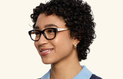 The Addison - Black Acetate Gold Metal - LifeStyle Thumbnail2 - Pair Eyewear