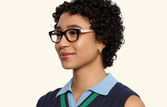 The Addison - Tortoise Acetate Gold Metal - LifeStyle Thumbnail2 - Pair Eyewear