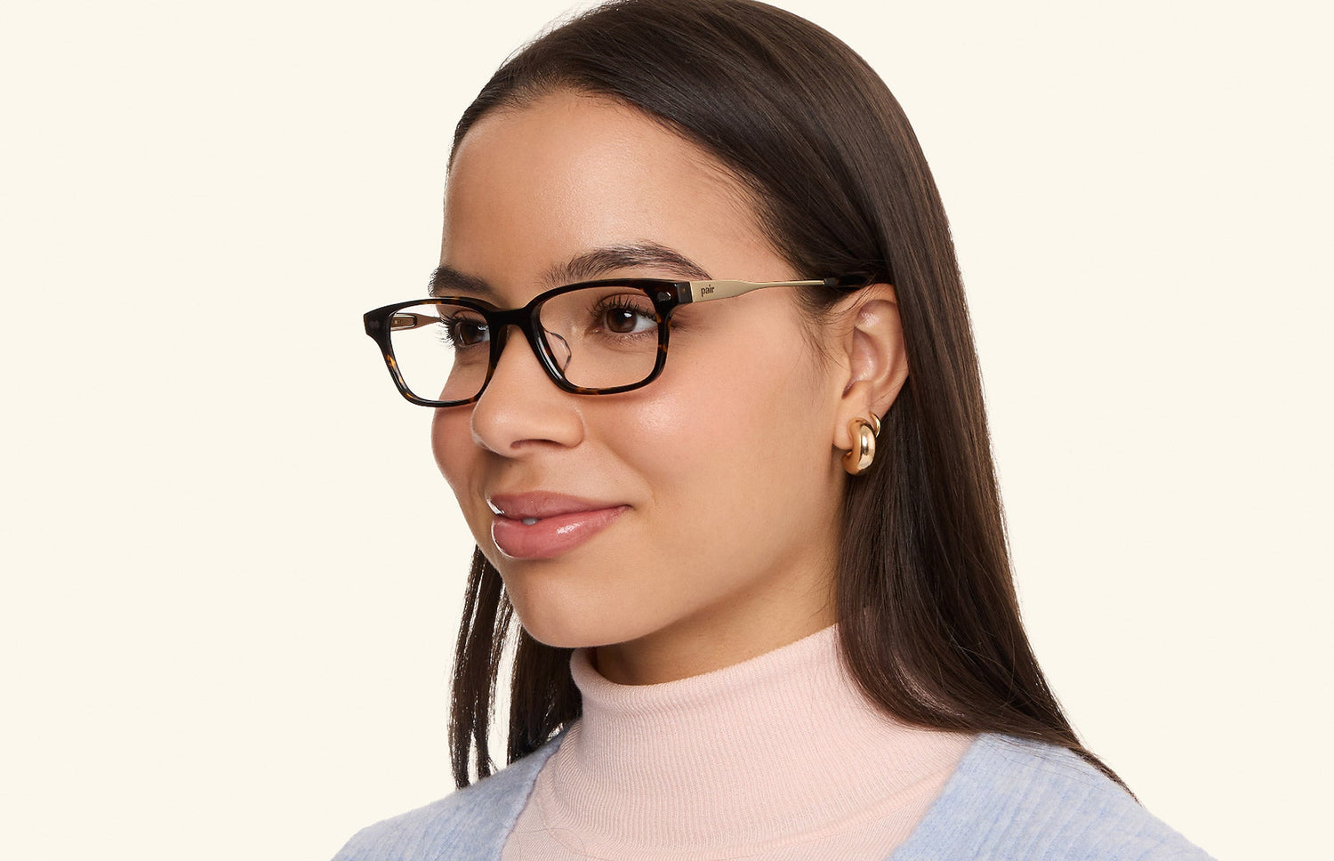 The Finley - Tortoise Acetate Gold Metal - LifeStyle1 - Pair Eyewear