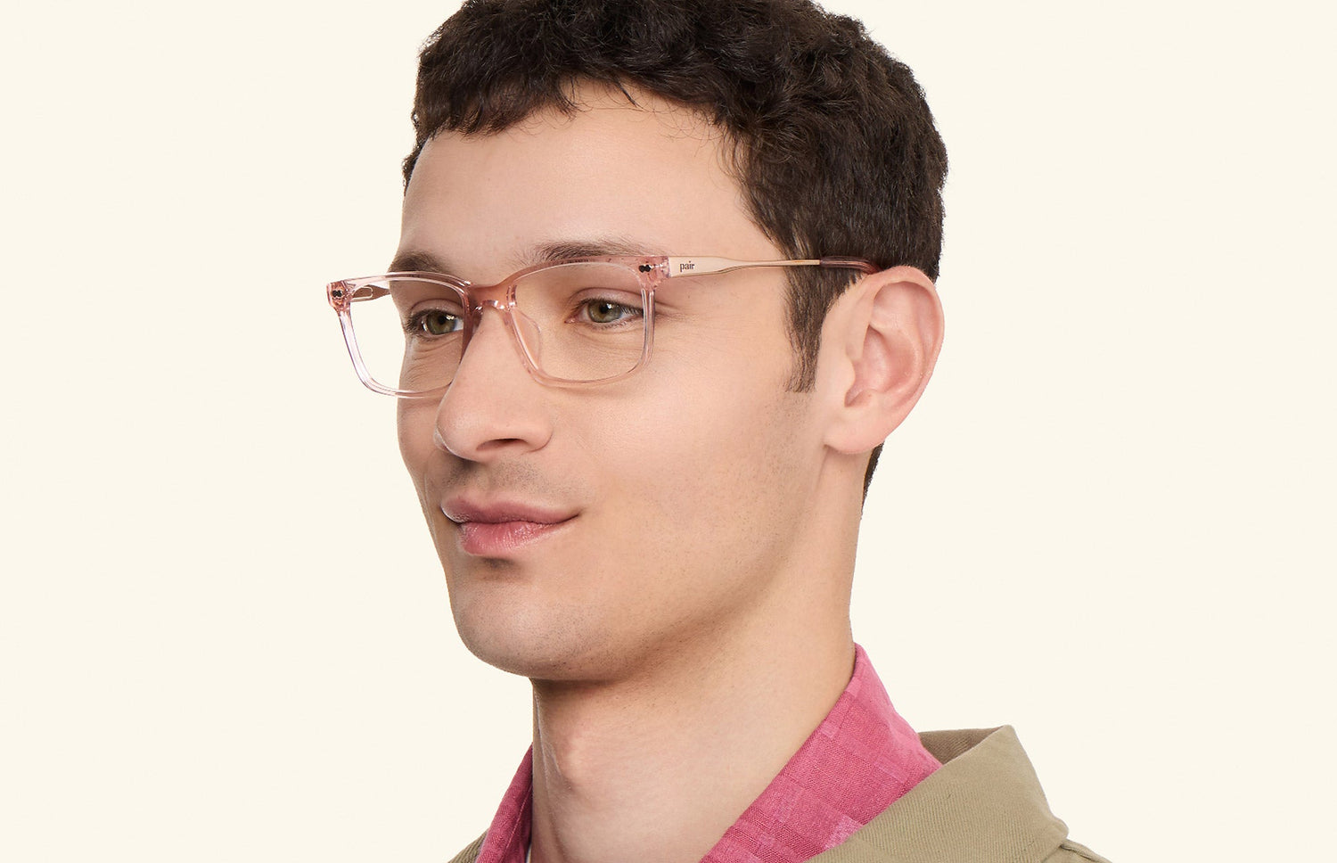 The Kirby - Pink Clear Acetate Rose Gold Metal - LifeStyle3 - Pair Eyewear
