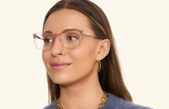 The Kirby - Pink Clear Acetate Rose Gold Metal - LifeStyle Thumbnail4 - Pair Eyewear