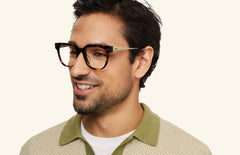 The Murphy - Tortoise Acetate Gold Metal - LifeStyle Thumbnail2 - Pair Eyewear