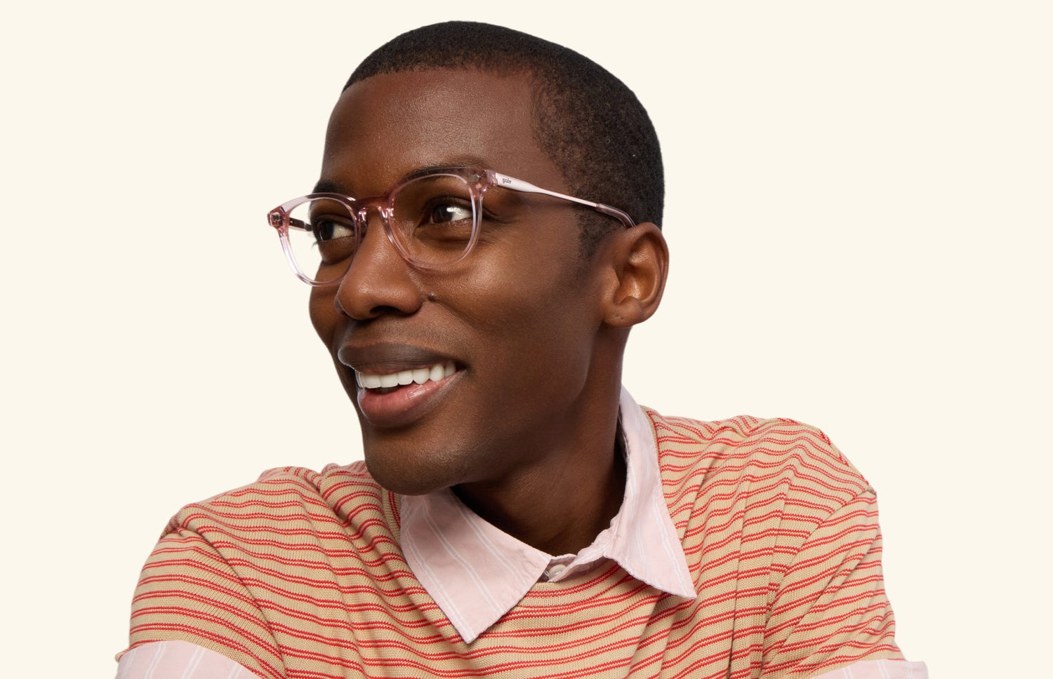 The Reese - Pink Clear Acetate Rose Gold Metal - LifeStyle2 - Pair Eyewear