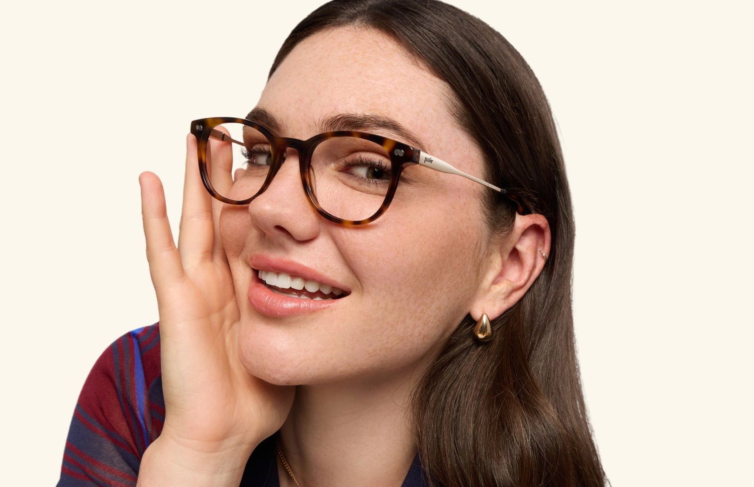 The Reese - Tortoise Acetate Gold Metal - LifeStyle2 - Pair Eyewear