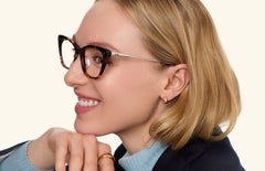 The Wanda - Tortoise Acetate Gold Metal - LifeStyle Thumbnail4 - Pair Eyewear