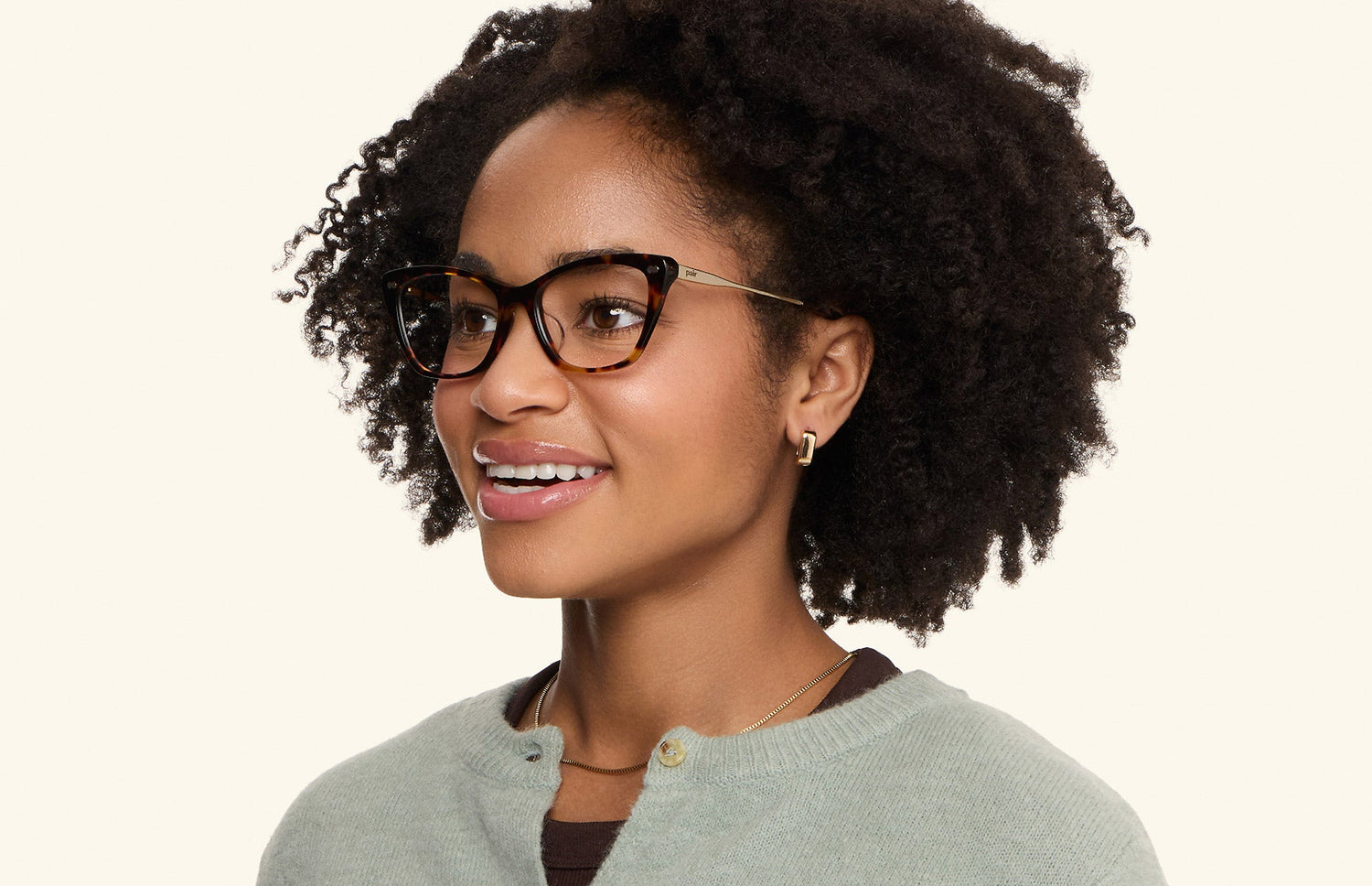 The Wanda - Tortoise Acetate Gold Metal - LifeStyle3 - Pair Eyewear