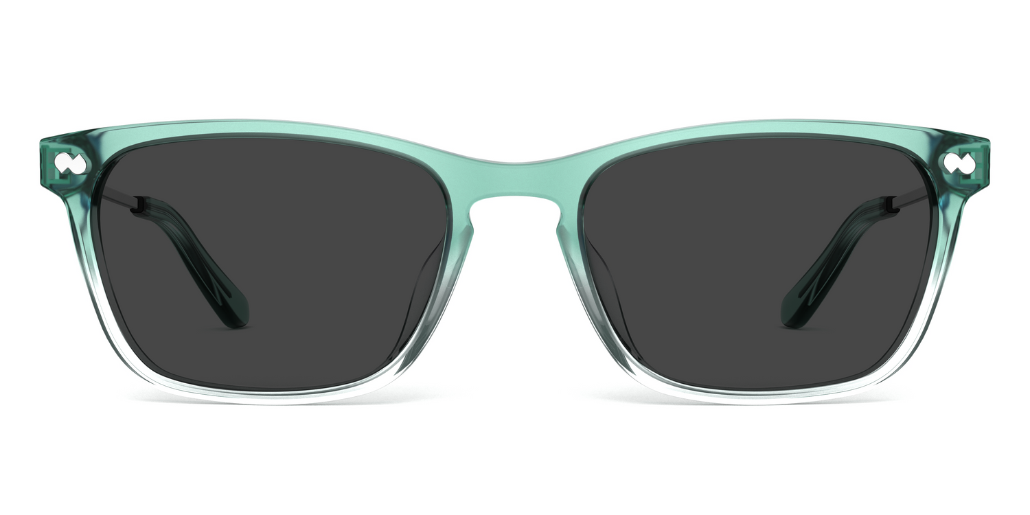 The Casper - Teal Pearlized Gradient Acetate Silver Metal Sun - Carousel3 - Pair Eyewear