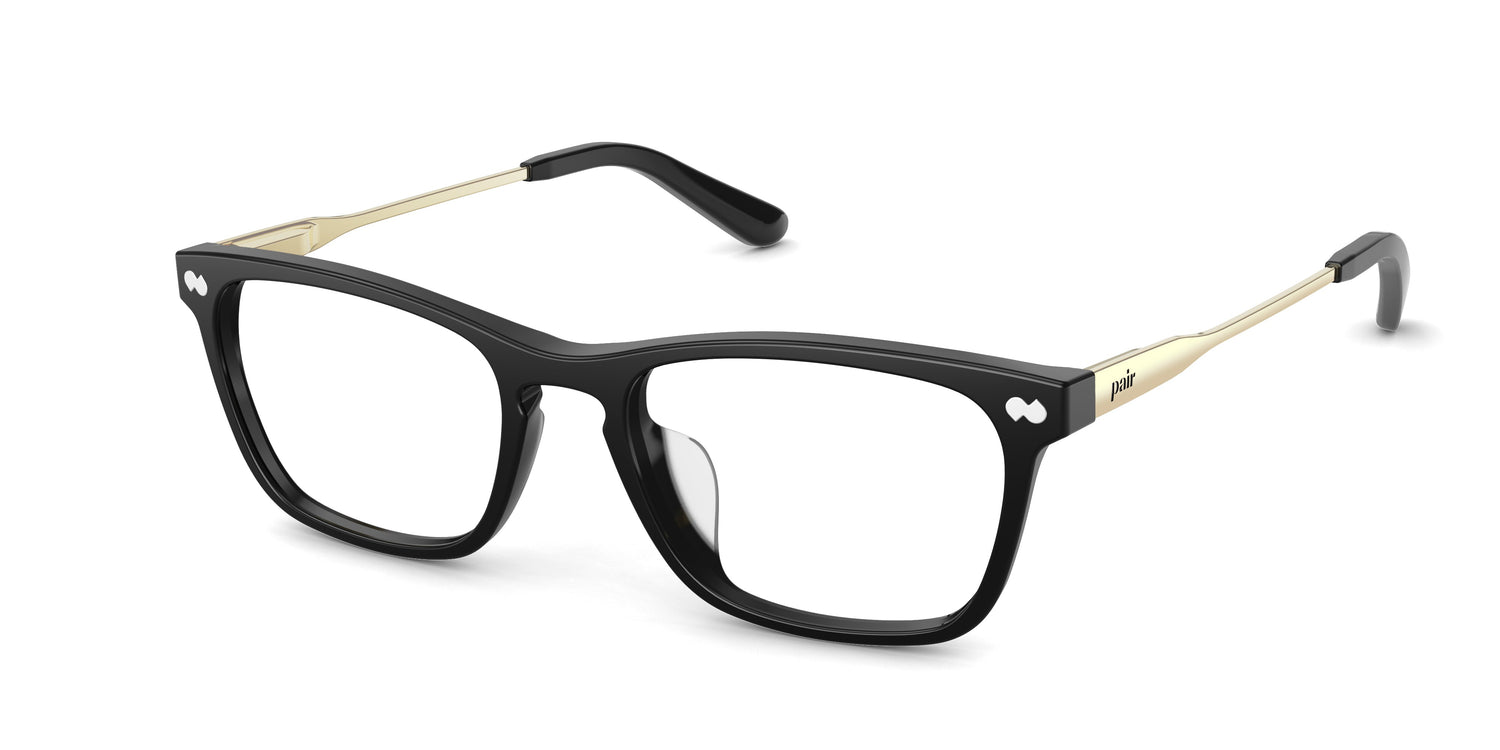 The Casper - Black Acetate Gold Metal - Carousel1 - Pair Eyewear