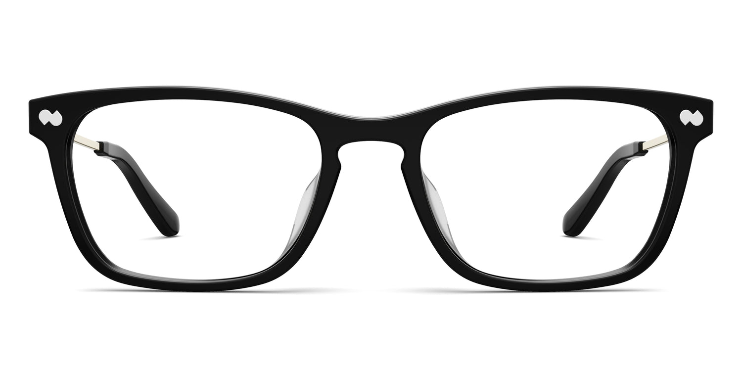 The Casper - Black Acetate Gold Metal - Carousel2 - Pair Eyewear