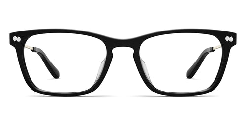 The Casper - Black Acetate Gold Metal - Secondary Image - Pair Eyewear