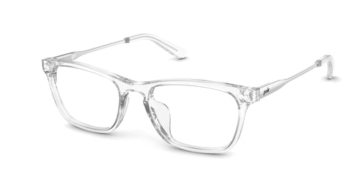 The Casper - Crystal Clear Acetate Silver Metal - Pair Eyewear