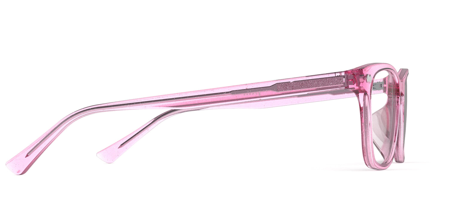 The Casper - Pink Glitter Clear - Carousel4 - Pair Eyewear