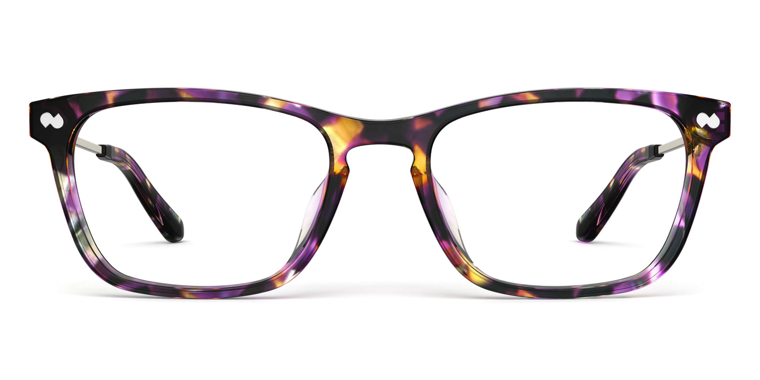 The Casper - Purple Confetti Tortoise Acetate Gold Metal - Carousel2 - Pair Eyewear