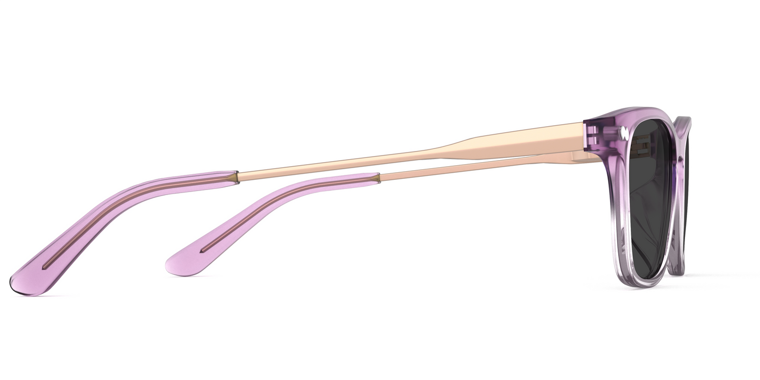 The Casper - Violet Pearlized Gradient Acetate Rose Gold Metal Sun - Carousel5 - Pair Eyewear