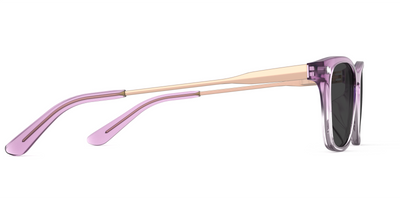 The Casper - Violet Pearlized Gradient Acetate Rose Gold Metal Sun - Thumbnail5 - Pair Eyewear