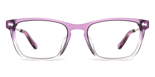 The Casper - Violet Pearlized Gradient Acetate Rose Gold Metal - Secondary Image - Pair Eyewear