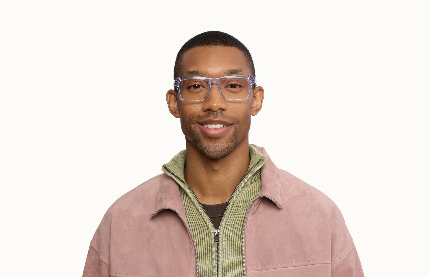 The Drew - Lavender Clear - LifeStyle1 - Pair Eyewear