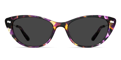 The ella - Purple Confetti Tortoise Acetate Gold Metal Sun - Thumbnail3 - Pair Eyewear