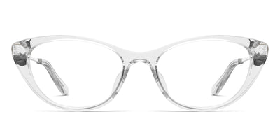 The ella - Crystal Clear Acetate Silver Metal - Thumbnail2 - Pair Eyewear