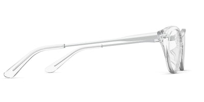 The ella - Crystal Clear Acetate Silver Metal - Thumbnail3 - Pair Eyewear