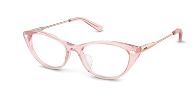 The ella - Pink Clear Acetate Rose Gold Metal - Thumbnail1 - Pair Eyewear