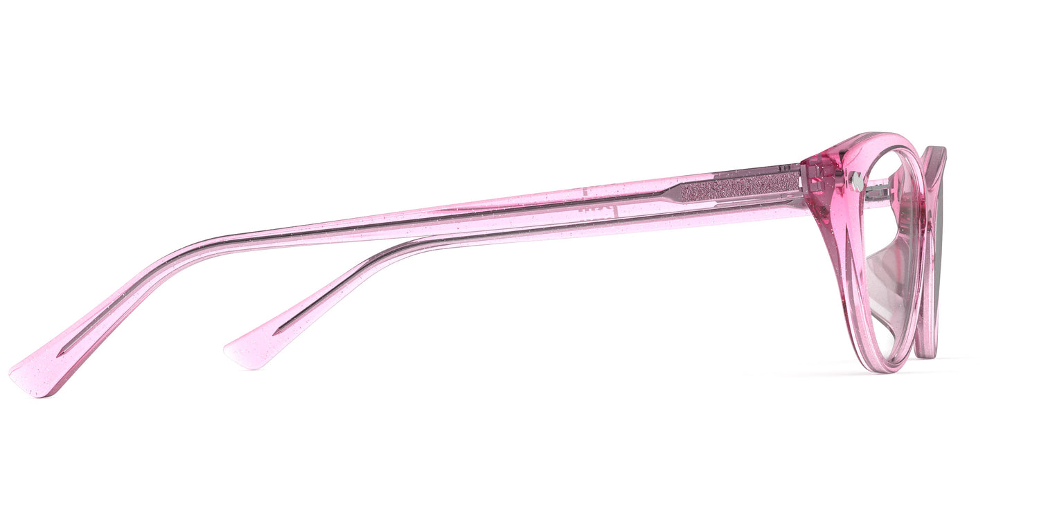 The ella - Pink Glitter Clear - Carousel4 - Pair Eyewear