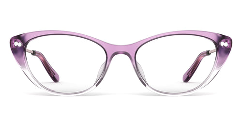 The ella - Violet Pearlized Gradient Acetate Rose Gold Metal - Secondary Image - Pair Eyewear