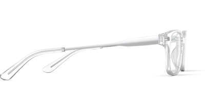 The Finley - Crystal Clear Acetate Silver Metal - Thumbnail3 - Pair Eyewear