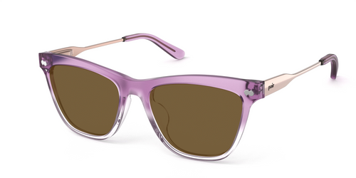 The Harper - Violet Pearlized Gradient Acetate Rose Gold Metal Sun - Secondary Image - Pair Eyewear