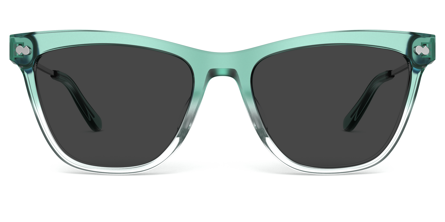 The Harper - Teal Pearlized Gradient Acetate Silver Metal Sun - Carousel3 - Pair Eyewear