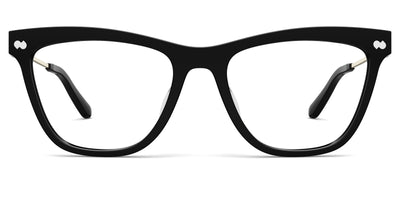 The Harper - Black Acetate Gold Metal - Thumbnail2 - Pair Eyewear