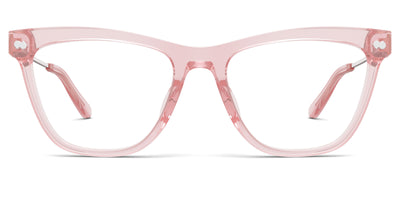 The Harper - Pink Clear Acetate Rose Gold Metal - Thumbnail2 - Pair Eyewear