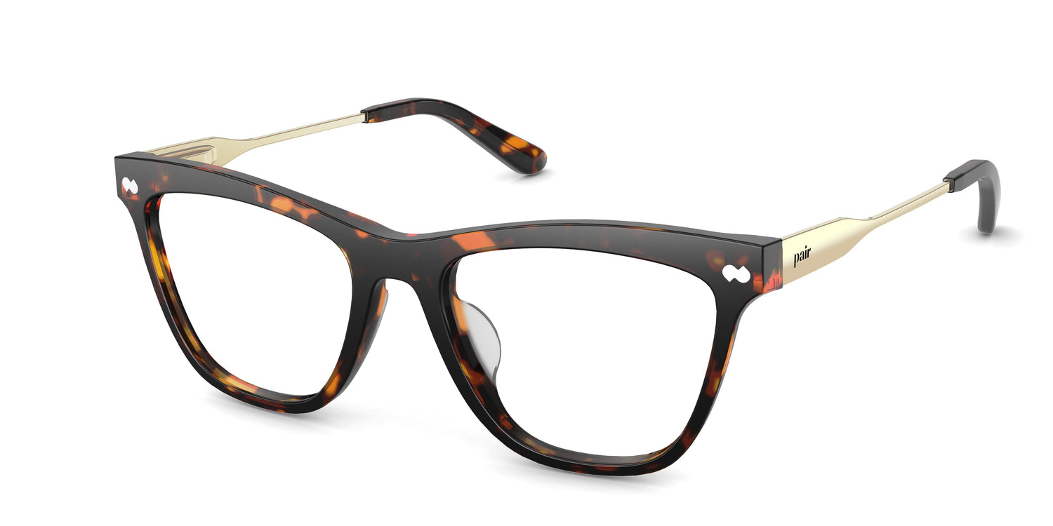 The Harper - Tortoise Acetate Gold Metal - Carousel1 - Pair Eyewear