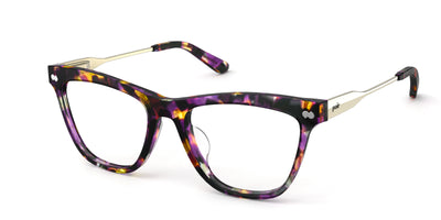 The Harper - Purple Confetti Tortoise Acetate Gold Metal - Thumbnail1 - Pair Eyewear
