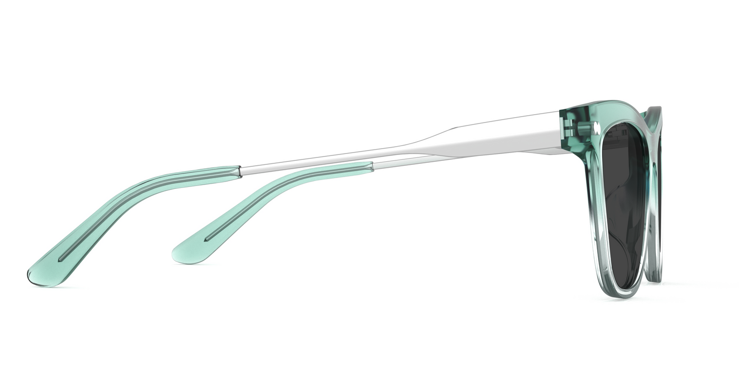 The Harper - Teal Pearlized Gradient Acetate Silver Metal Sun - Carousel5 - Pair Eyewear
